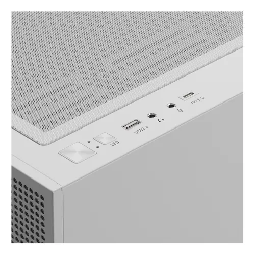Case GAMDIAS TALOS M3 Mesh White ARGB – Mid Tower, 3 Fan ARGB PWM
